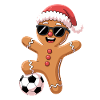 Christmas Soccer Cartoon Football