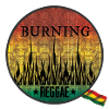 Fiery Burning Reggae Emblem