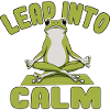 Frog Zen Yoga Pose Illustration