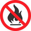 Kein Brandschutzschild