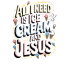 T-shirt inspirant Cream and Jesus
