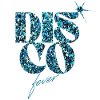 Glitter Disco Fever Blue Design