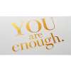 Motivational Gold Foil Text Print