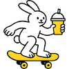 Skate Bunny with Shake