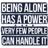 Empowering Solo Strength Quote, Motivational 
