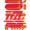 Abstract graphic shapes in techno design