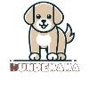 Cute Dog Motif Cartoon Design