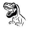 Morsure Dino Silhouette Rex