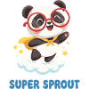 Cute Super Sprout Panda with Cap