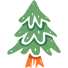 Christmas Tree Cartoon Style