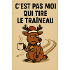 Renard blasé au café de Noël