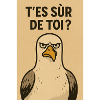Bold bird humor