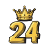 24 Zahl Krone