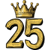 25 Zahl Krone