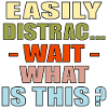 EASILY DISTRACTED QUOTE FOCUS