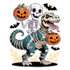 Halloween Skeleton dinosaurss Halloween