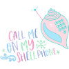 Appelez-moi sur mon Shellphone Mermaid