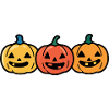 Bande dessinée d’Halloween citrouille