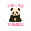Cute panda with saying