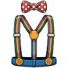 Funny Clown Costume Cartoon