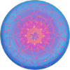 Dreamy mandala in blue-purple