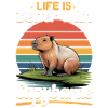 Funny aesthetic Kawaii Capybara