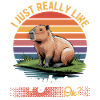 Funny aesthetic Kawaii Capybara