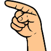 Hand Zeigefinger Comic