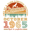 October 1965 Vinatge Retro Birthday Gift