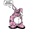 Ironic Cartoon Rabbit