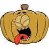 Playful Humorous Halloween Pumpkin