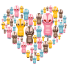 Cute Kawaii Figures Heart
