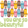 Cute kawaii figures you are beautyful