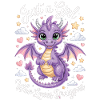 Fantasy Dragon T-Shirt voor Meisjes & Vrouwen