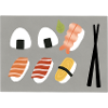 Minimalist Sushi Illustration Set