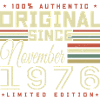 cadeau d'anniversaire novembre 1976