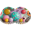 Bunte 3D-Polka-Dot Kunstwelt