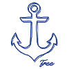 Navy Anchor Illustration for Nautical Fans
