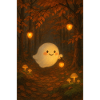 Ghost in the autumn forest