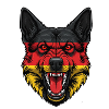 German Shepherd Flag Motif
