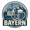 Bayern Bergblick Bier und Stadt