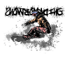 Dynamischer Snowboarder im Actionstil