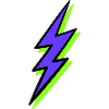 Abstract Ray in Neon Tones