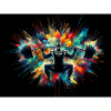 Spectacular illustration of a weightlifter