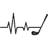 Heartbeat Golf Motif Design