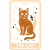 Mystischer Katzentarot-Print