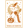 Hexenkatze mit Kürbis Halloween Design