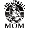 Volleyball Mom Design – Japan Comic Style