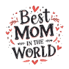 Beste Mama Weltfigur Design