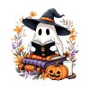 Magical Halloween Book Witch